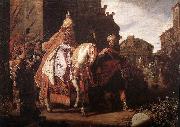 LASTMAN, Pieter Pietersz. The Triumph of Mordecai g Germany oil painting reproduction